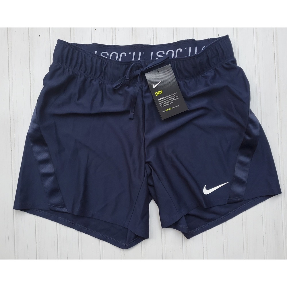 Nike Dri-FIT Womens Navy Blue Soccer Training Running Shorts CJ1786-420 XS NWT